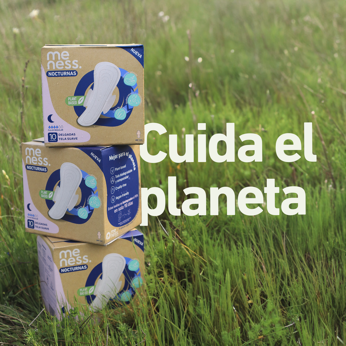 Pack 5 Toallas Nocturnas Tela Suave Biodegradable 10u