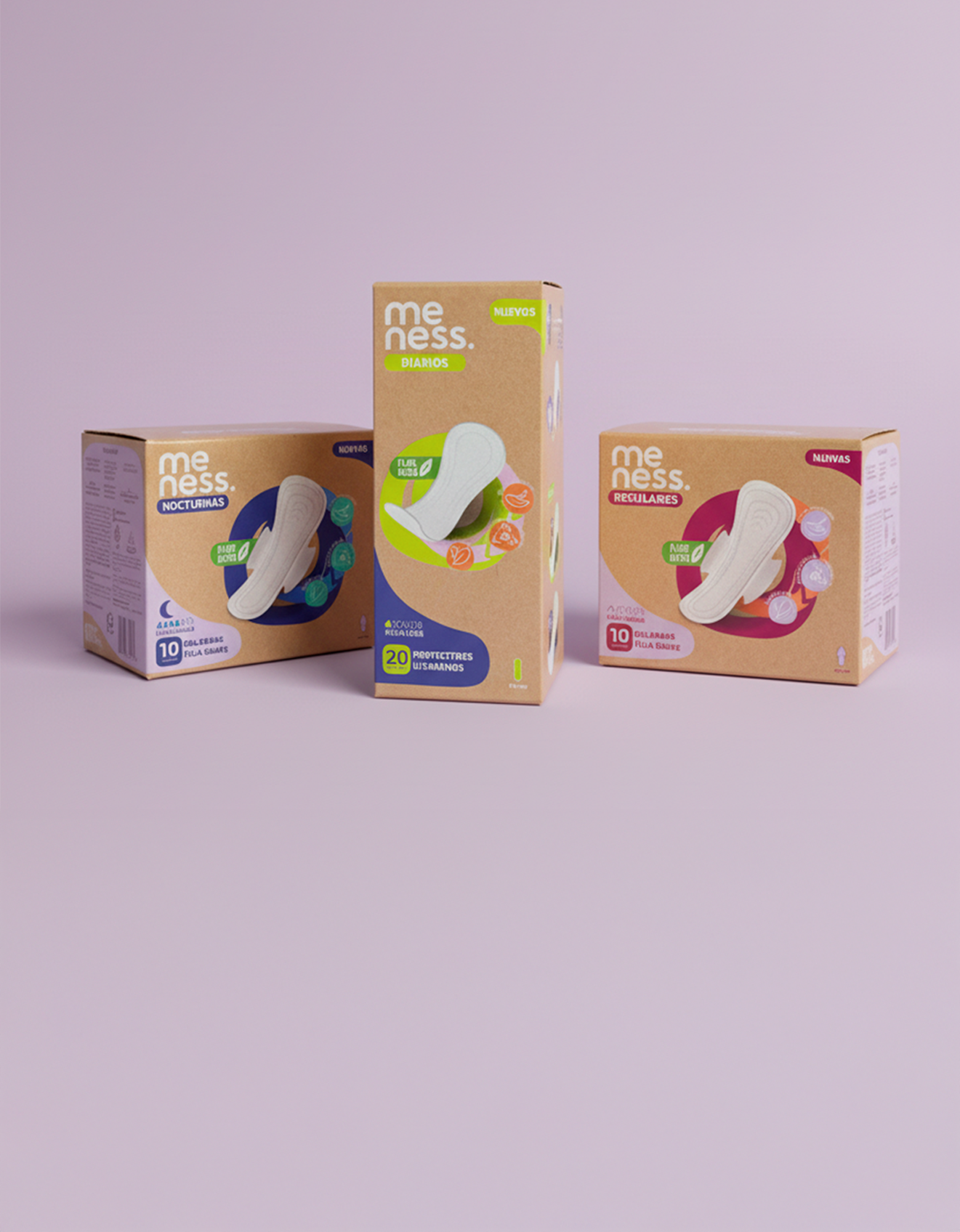 Pack Clásico: 2 Cajas Toallas Regulares + 1 Nocturnas + 2 Protectores