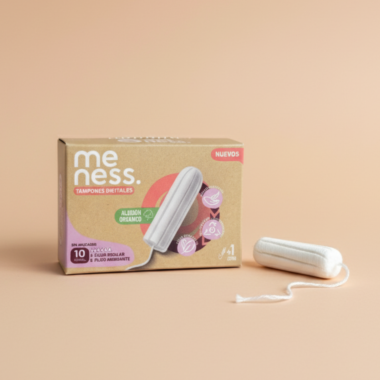 Mensual: Tampones Digitales Algodón Orgánico 10u + 1u regalo