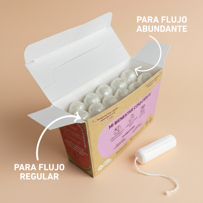 Mensual: Tampones Digitales Algodón Orgánico 10u + 1u regalo