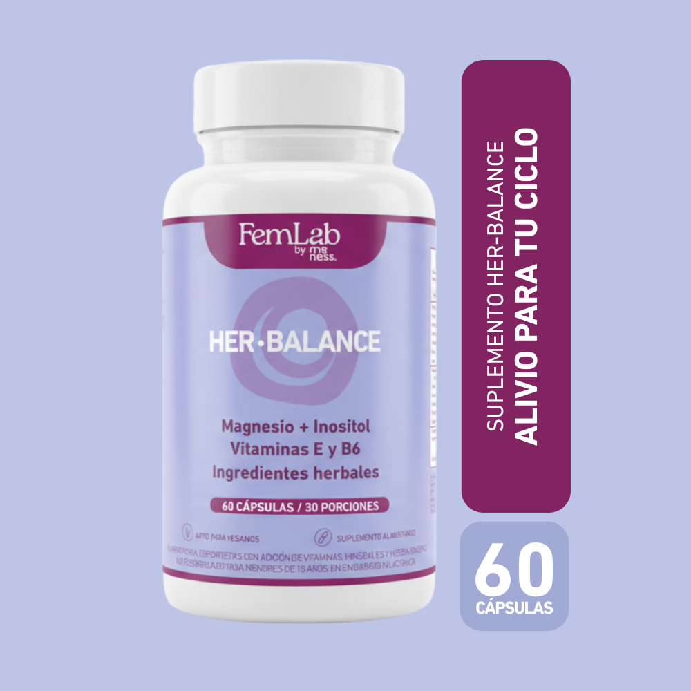 Suplemento Her-balance 60 cápsulas para 2 ciclos