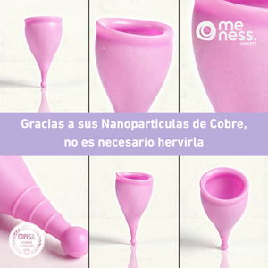 Copa Menstrual Meness con Nanopartículas de Cobre