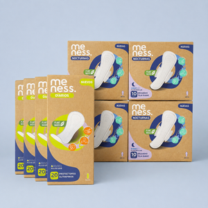 Pack Protección Total: 4 Cajas Toallas Nocturnas + 4 Protectores Diarios
