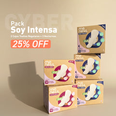 Pack Soy Intensa: 2 Cajas Toallas Regulares + 3 Nocturnas