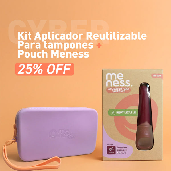 Kit Aplicador Reutilizable para Tampones + Pouch Meness