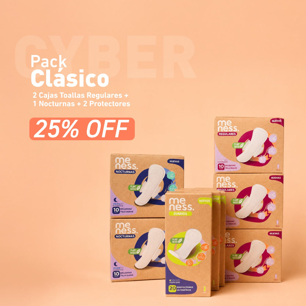 Pack Clásico: 3 Cajas Toallas Regulares + 2 Nocturnas + 3 Protectores